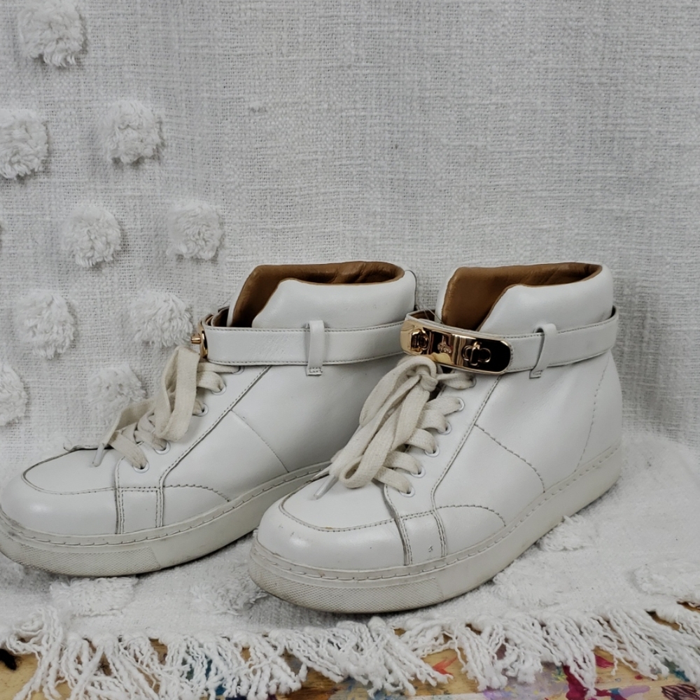 Coach White Richmond High Top Sneakers size 8